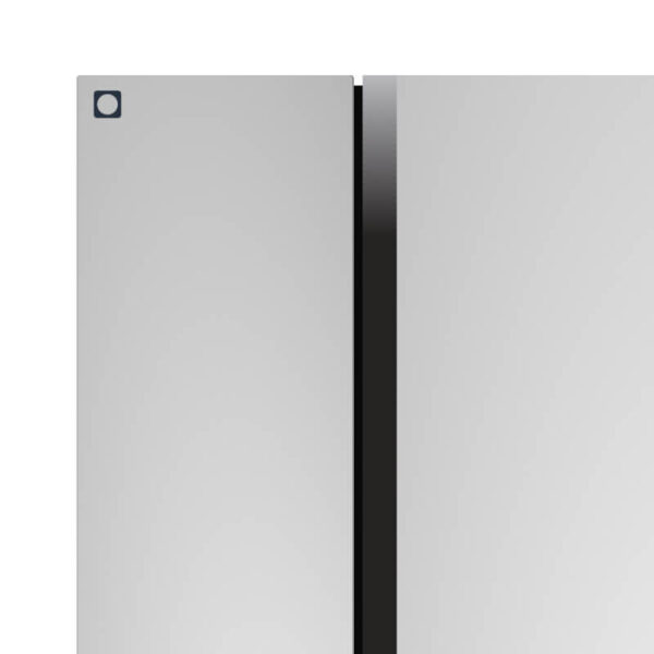 ⁦Double Door Mini Fridge with Freezer for Office or Dorm with Adjustable Remove Glass Shelves⁩ - الصورة ⁦3⁩